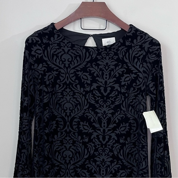 NWT Eci Ny Velvet Bell Sleeve Dress - Picture 3 of 13
